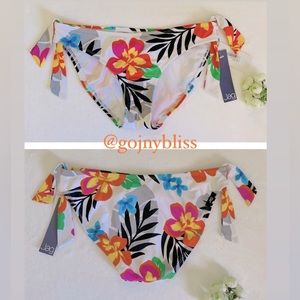 JAG • Tropical Floral Print Bikini Bottom Womens Small • (NWT)